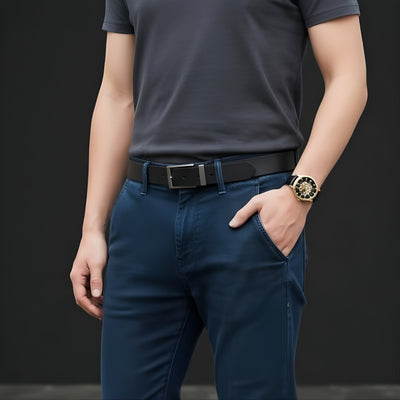 Peter | Fashionable Men's Roman Numerals Mechanical Watch | 42mm