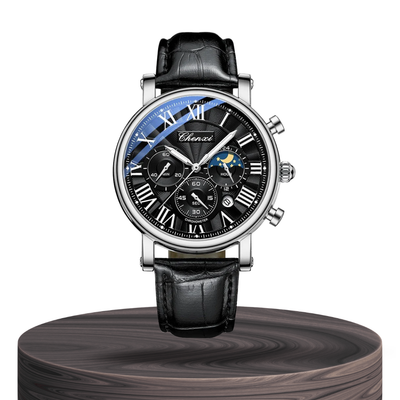 Gregory | Chrono Lunar Leather Watch