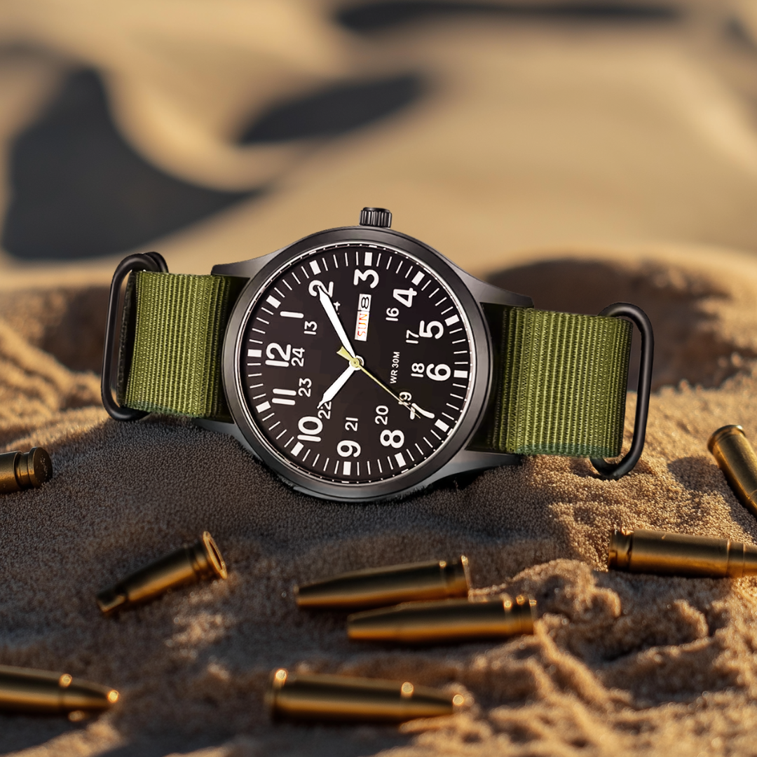 James & Cole Watches© - Robust Military Watch
