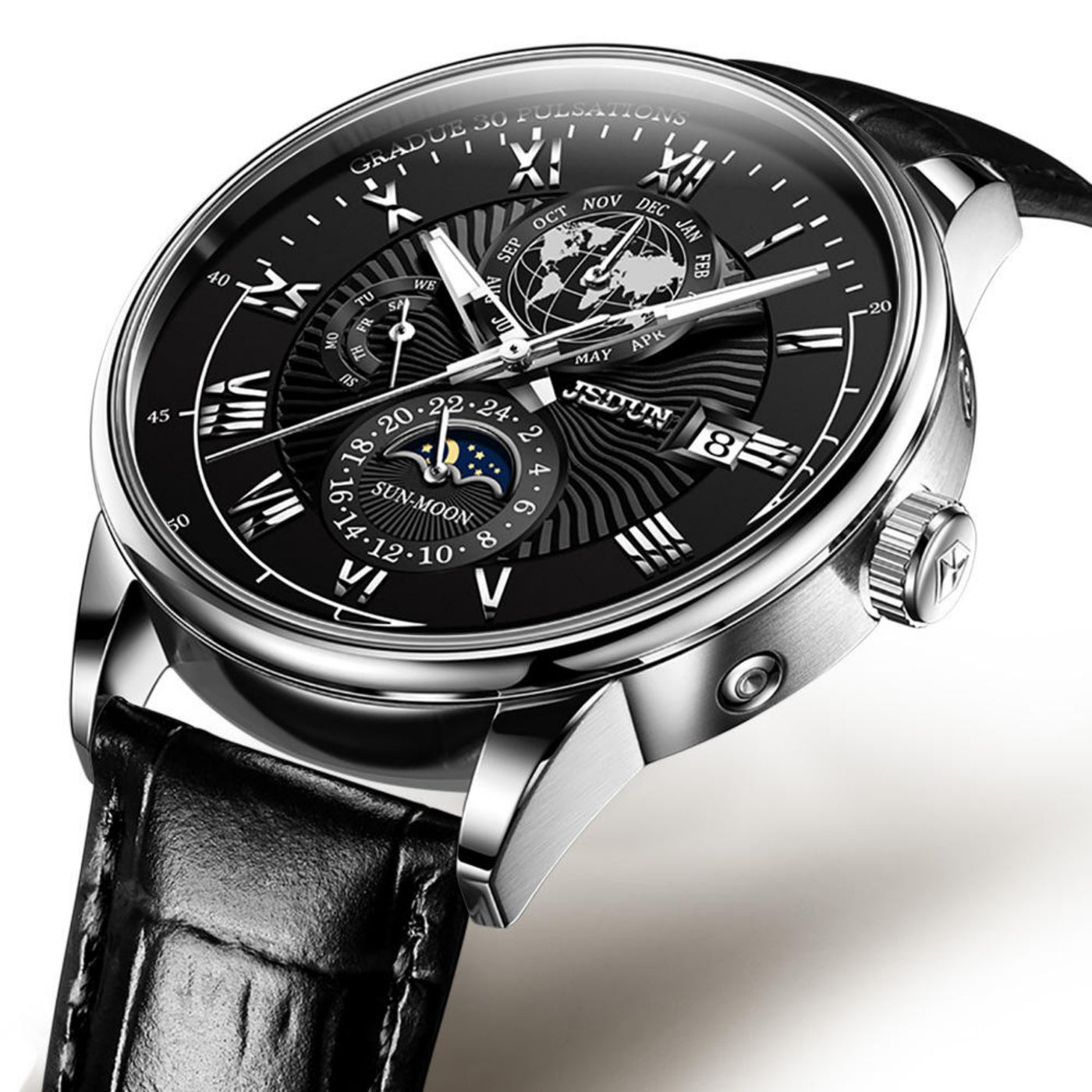 Julian | Global Voyager Moon Phase Watch