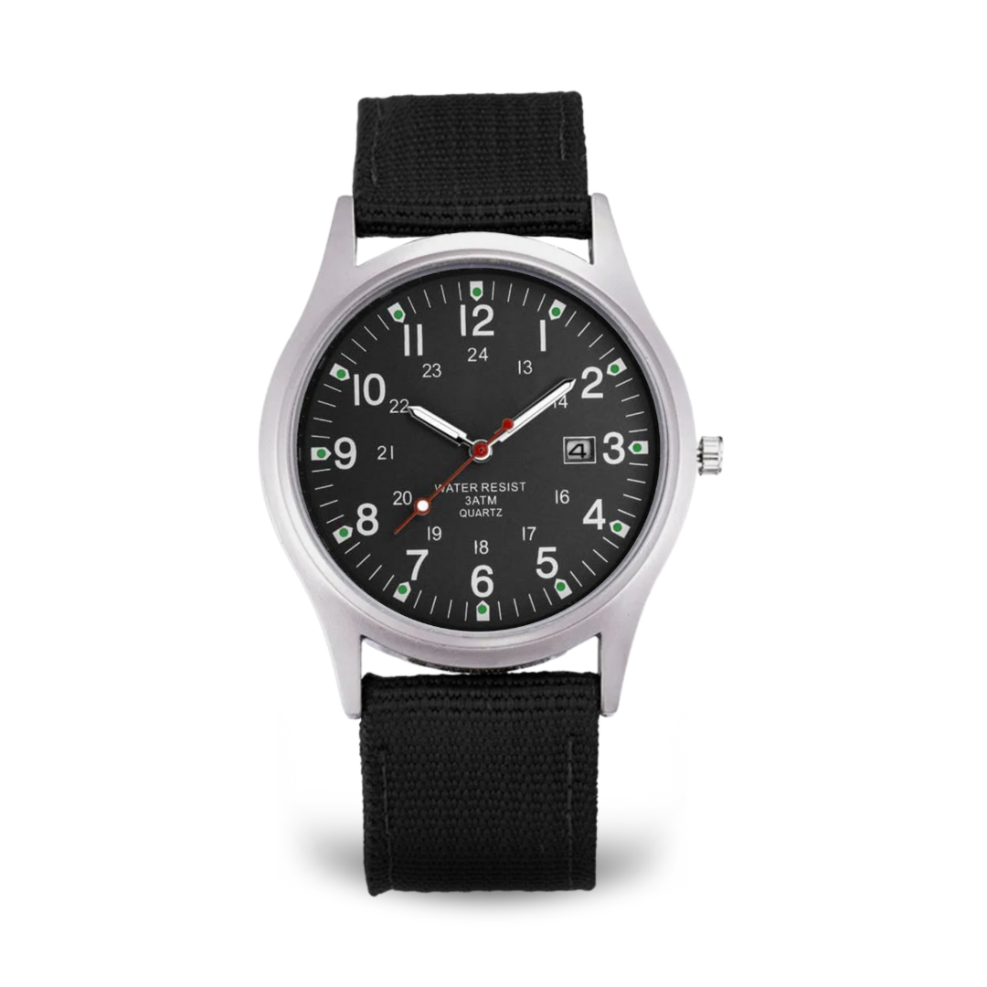 Casual Military Inspired Watch™ - Black Black