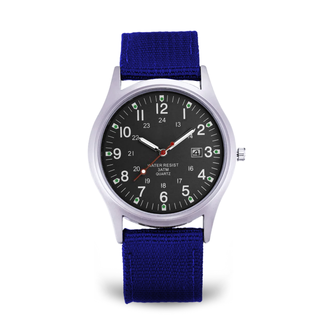 Casual Military Inspired Watch™ - Blue Black