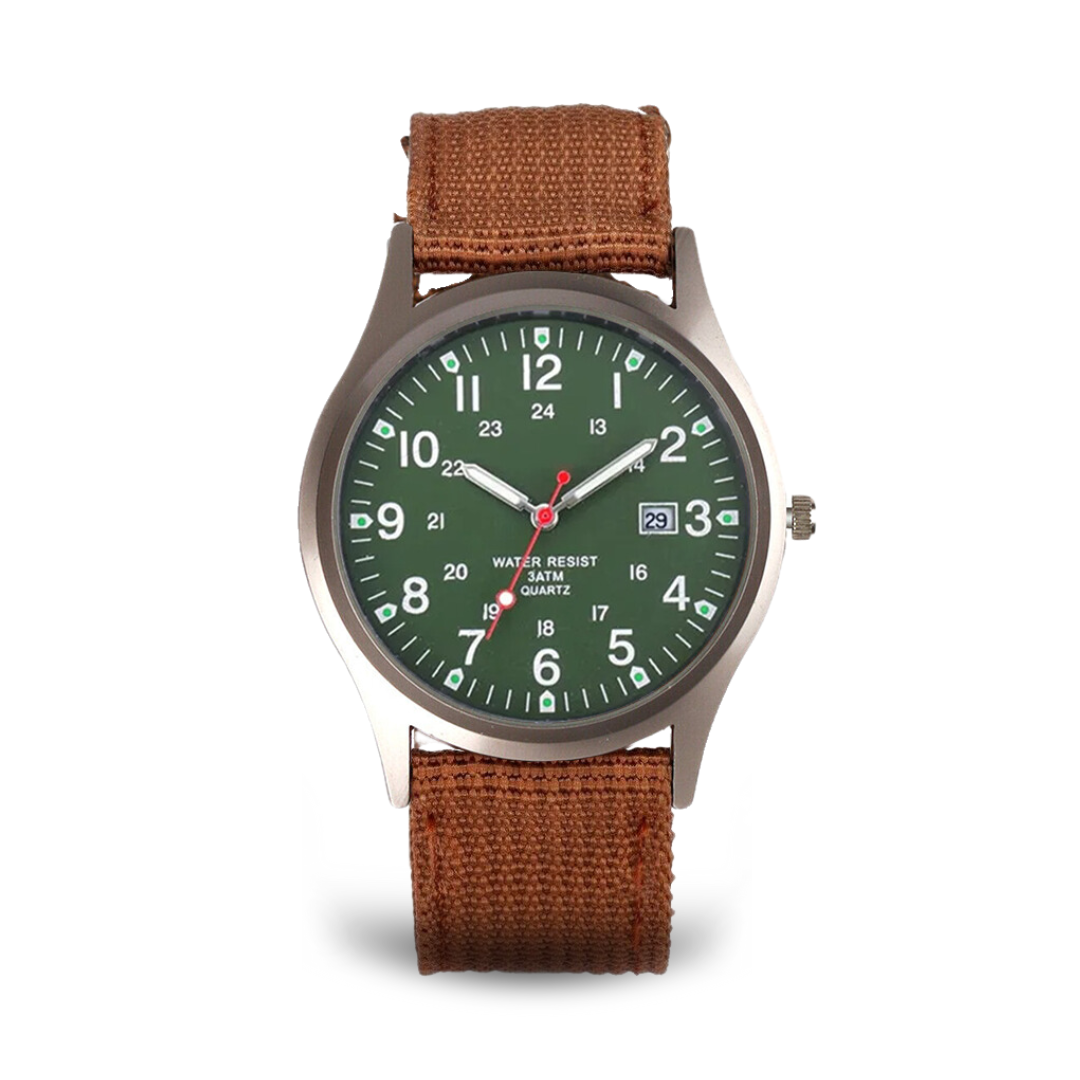 Casual Military Inspired Watch™ - Green Coffee