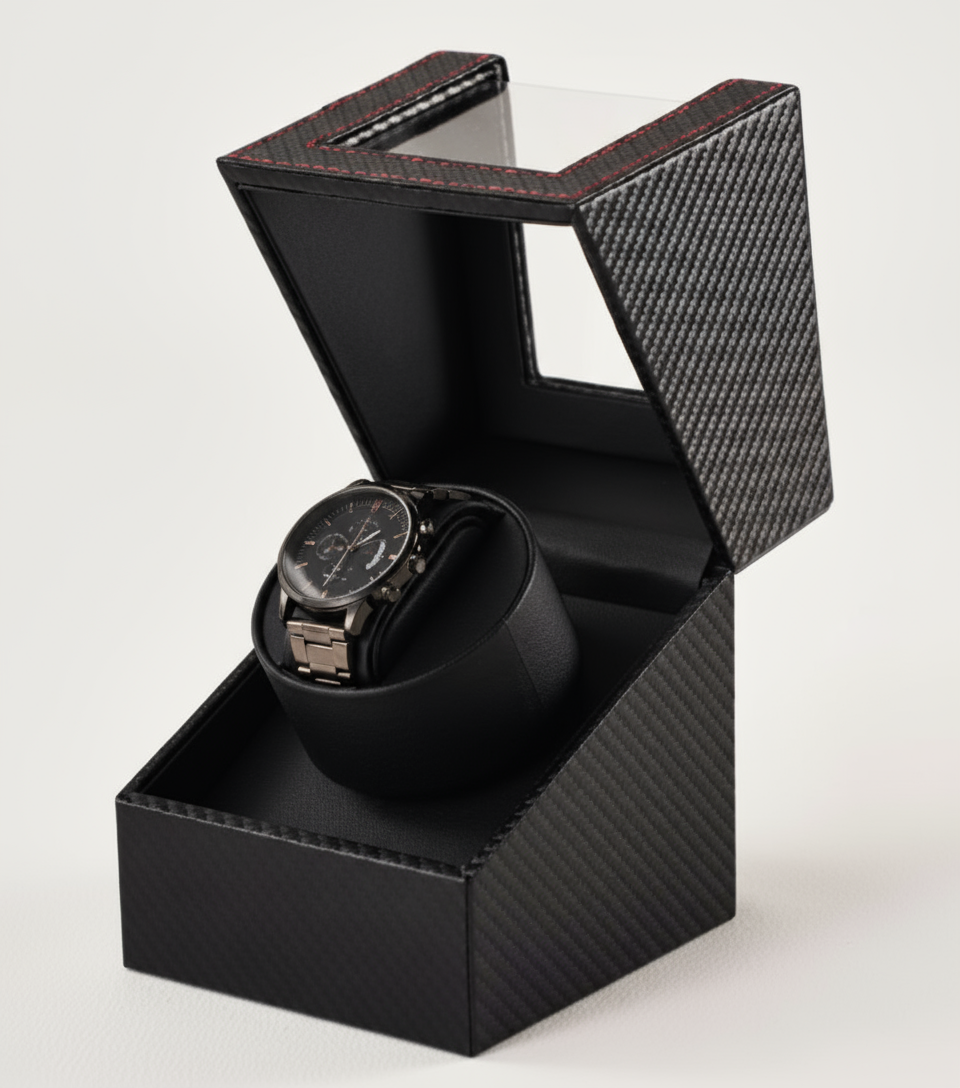 William | Single Automatic Clear Display Watch Winder